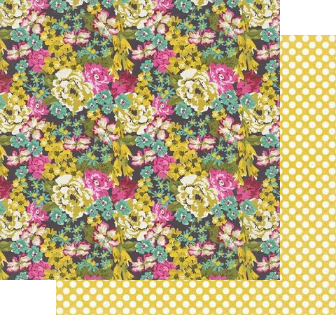 Папір для скрапбукінгу "Bright Florals", 30,5х30,5 см 