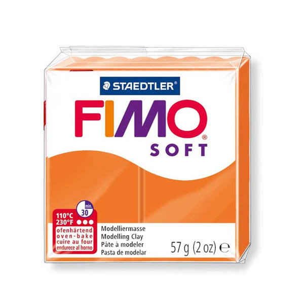 Пластика «FIMO Soft», 56 г. Цвет: Оранжевый №42