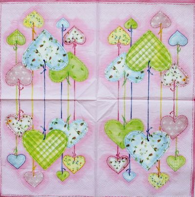 Салфетка Сердечки