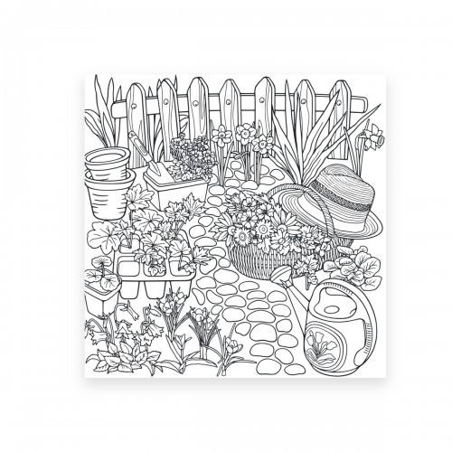 Раскраска SANTI антистресс "Сказочные цветы", А4, 20 стр. - фото 3