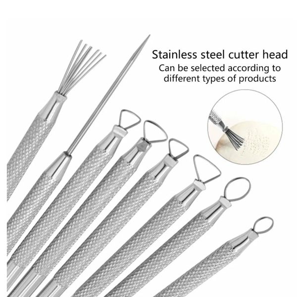 Набор двусторонних инструментов для лепки, металлические, 8 шт, петли - фото 2