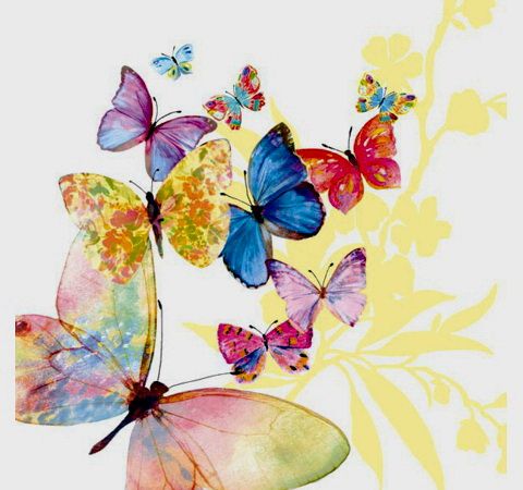 Салфетка Летящие бабочки
