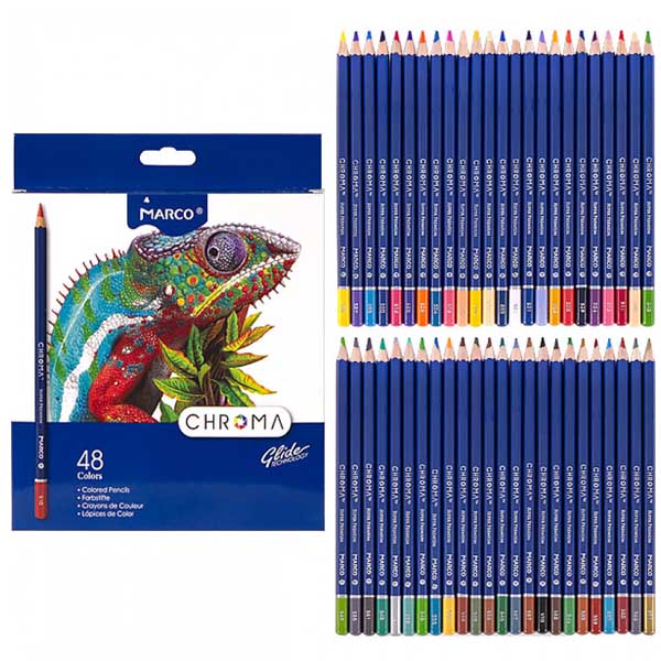 Кольорові олівці Marco Chroma, 48 кольорів (8010-48СВ) 