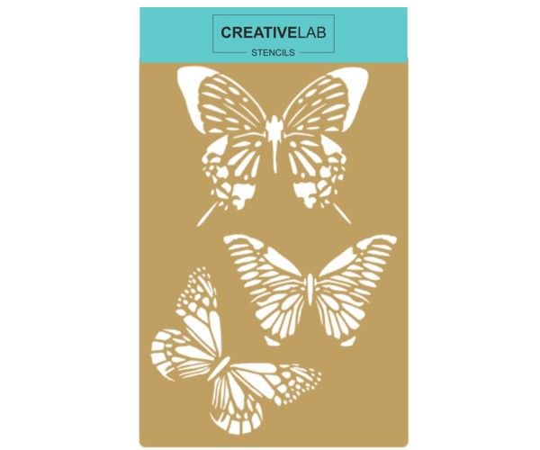 Трафарет CreativeLab «Метелики», багаторазовий (не клейкий), 13х19 см 