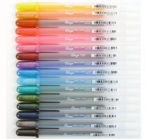 Глянцевые ручки Sakura Glaze 3D Roller (цвета в ассортименте) - фото 2