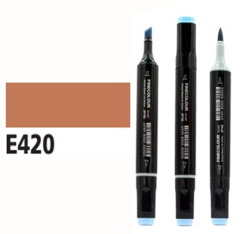 Маркер спиртовой Finecolour Brush 420 кожа E420
