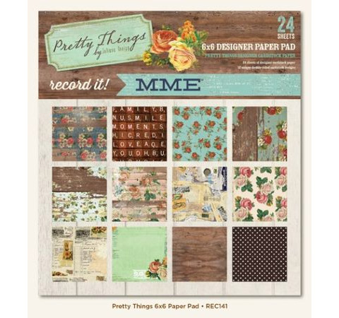 Набор бумаги 15х15 см Pretty Things - Record it! 24л.