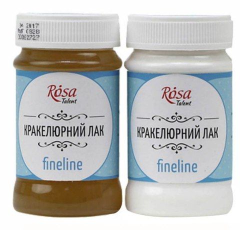 Набор двухкомпонентного кракелюра «Fineline», ROSA Talent, 2x100 ml