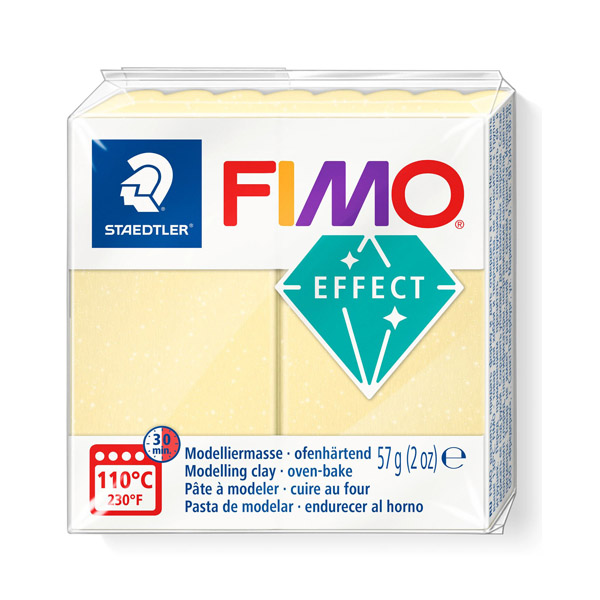 Пластика "FIMO Effect Gemstone", 56 гр. Колір: Лимонний кварц 