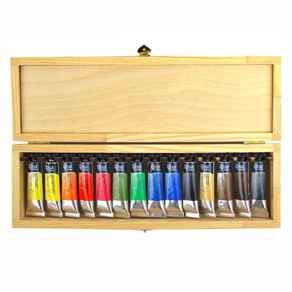 Набор акварельных красок ROSA Gallery "Классика" в тубах 14x10 ml, деревянный пенал - фото 3