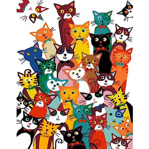Картина за номерами ROSA START «31 кошеня», 35x45 см  - фото 2