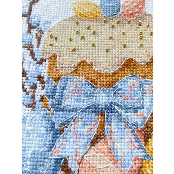 Набор для вышивки крестом «Пасхальный день» AbrisArt, 15х15 см - фото 2
