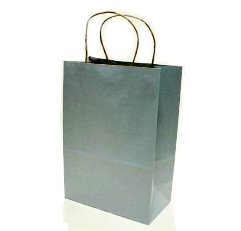 Бумажный крафт-пакет Hobby&You, Серо-голубой, 29х12х20 см