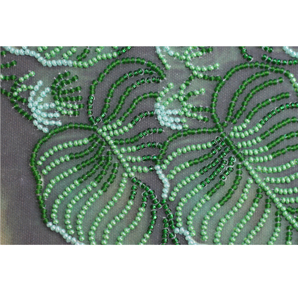 Набор для вышивки бисером «Белоснежный символ счастья», натур. холст, (30х40см) - фото 3