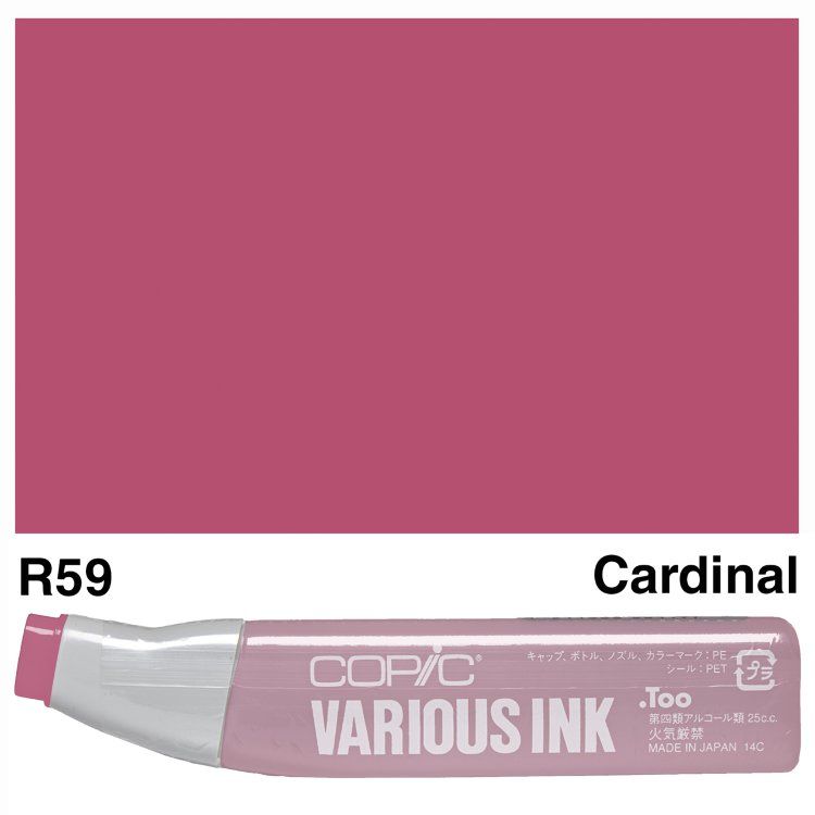 Чернила для маркеров Copic Various Ink, #R-59 Cardinal (Бордовий)