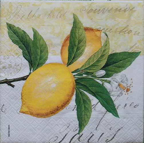 Салфетка Лимон и клубника