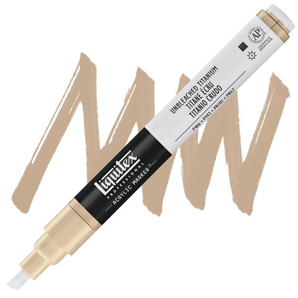 Liquitex акриловый маркер Paint Marker 2мм,#434 Unbleached Titanium (Не выбеленные титановые белила)