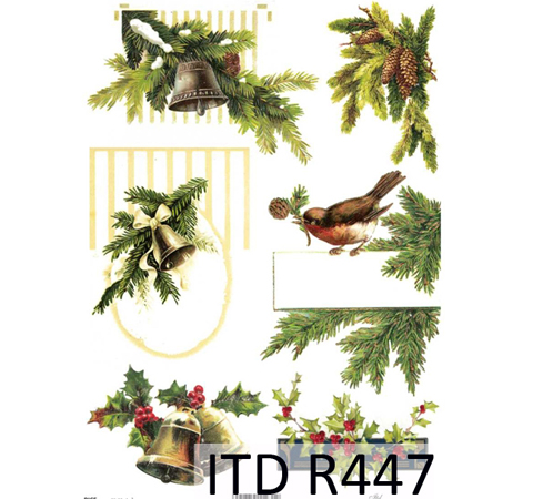 Рисовая бумага «Рождественский перезвон» А4