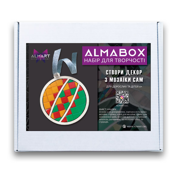 Набор для декорирования мозаикой ALMABOX «Шар диагональ»