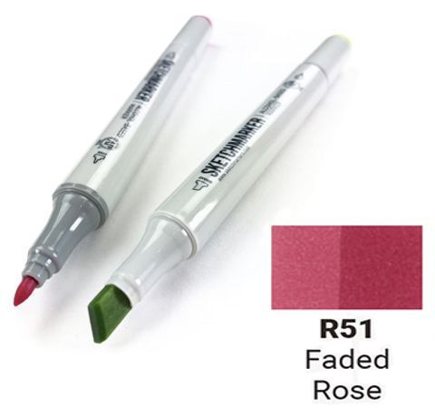 Маркер SKETCHMARKER, колір зів'яле троянда (Faded rose) 2 пера: тонке і долото, SM-R051 
