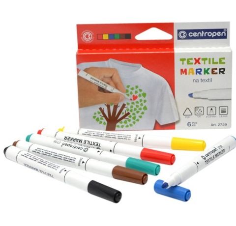 Набір маркерів для тканин, 2739, 1,8 мм, 6 шт. 