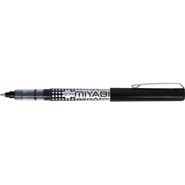 Ручка гелевая Penac MIYABI Roller, Толщина линии - 0,7 мм. Цвет: ЧЕРНЫЙ - фото 1