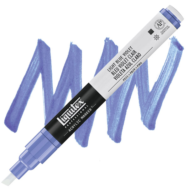 Liquitex акриловый маркер Paint Marker 2мм, #680 Light Blue Violet (Фиолетово-синий светлый)