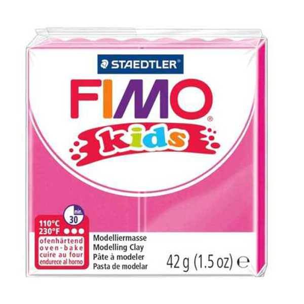 Полімерна глина FIMO Kids 42 гр. ФУКСІЯ 