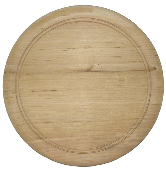 Дерев'яна тарілка, D-19 см 