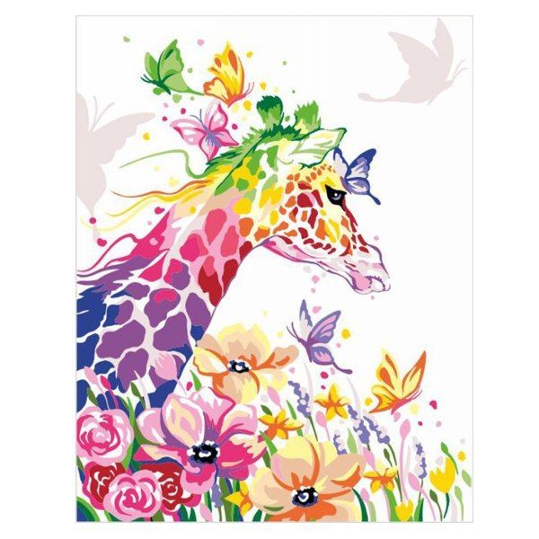Картина за номерами Rosa Start «Жирафа мрійниця» у картонній упаковці, 35x45 см  - фото 2