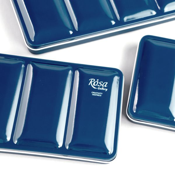 Пенал для акварельных красок металлический, Индиго, Rosa Gallery, 35 кювет - фото 4