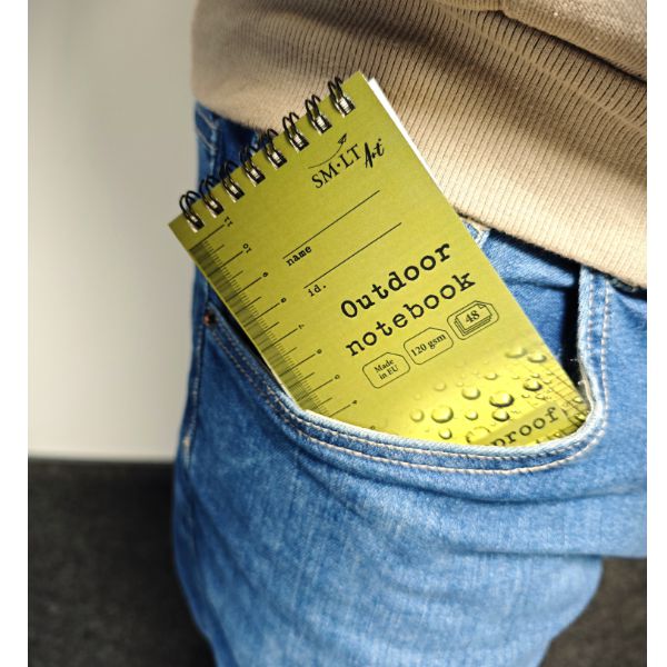 Тактический блокнот, водостойкий, 125х75 мм, 120 г/м2, 48 л., SMILTAINIS - фото 4