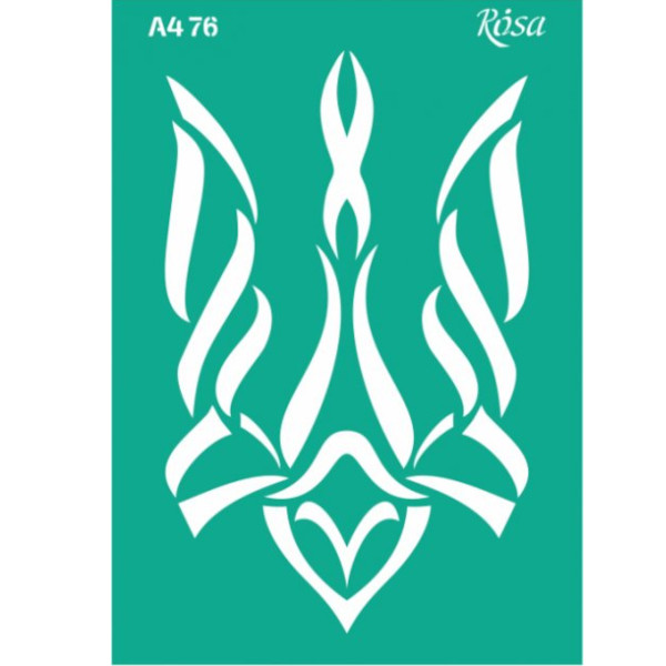 Трафарет многоразовый самоклеющийся, №76, серия "Украина", ROSA TALENT А4 (21х29,7см).