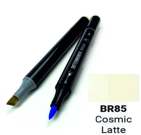 Маркер SKETCHMARKER BRUSH, цвет КОСМИЧЕСКОЕ ЛАТТЕ (Cosmic Latte) 2 пера: долото и мягкое, SMB-BR085