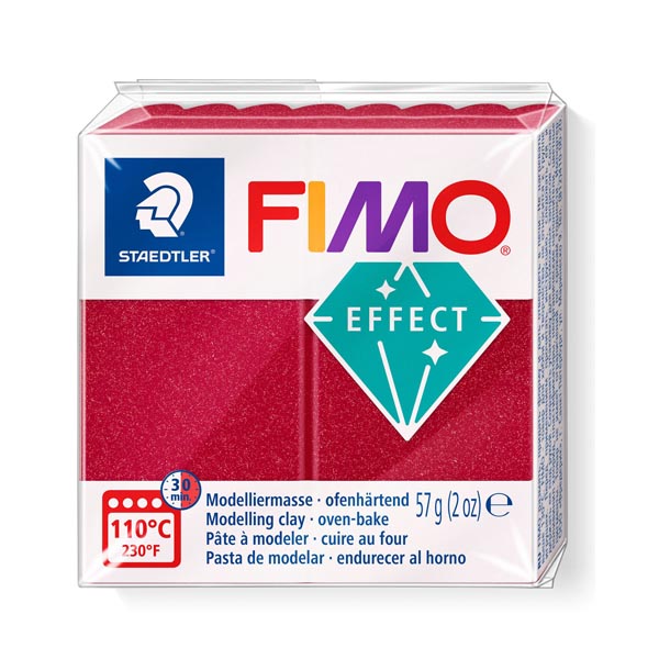 Пластика «FIMO Effect Metallic», 56 г. Цвет: Красный рубин