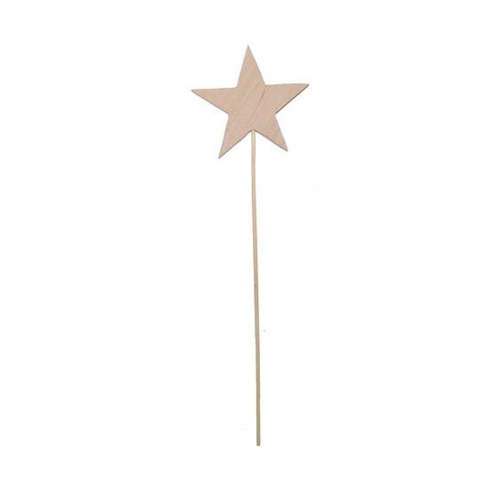 Декор на палочке «Звезда» - 7 см, h-20 см