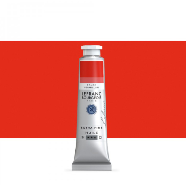 Масляная краска Lefranc Fine №393 Красный вермилион, 40 ml