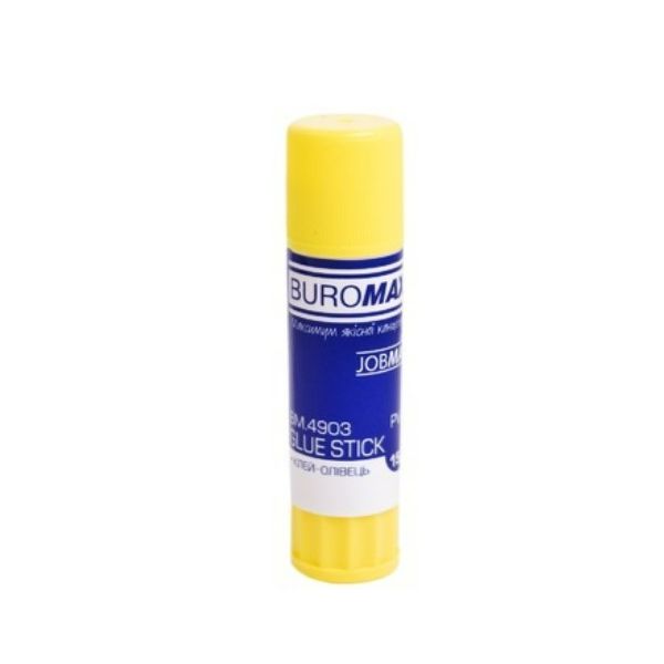 Клей-олівець BuroMax Glue Stick, (PVP) 15гр.