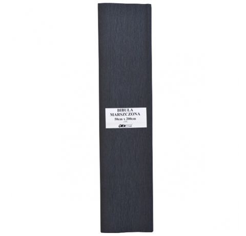 Гофрированная бумага 50х200см, черная. плотность 32г/м²