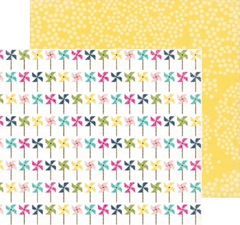 Бумага для скрапбукинга Pretty Pinwheels, 30х30 см