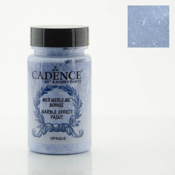 Акриловая краска с эффектом мрамора непрозрачная СИНЯЯ Cadence Marble Effect Paint Opaque, 120ml.