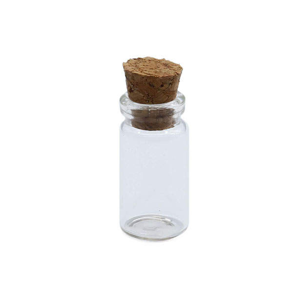 Міні-пляшки скляні, 11х22 мм, об'єм 1 ml 