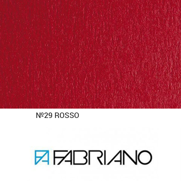 Папір для дизайну Fabriano Colore B2 (50*70 см) 200г/м2, дрібне зерно, №29 ROSSO (Червоний) 