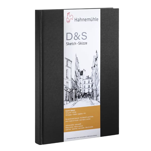 Скетчбук для начерків Hahnemuhle "D&S", портретна, чорний, А3, 80л, 140г/м2  - фото 1
