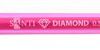 Гелева ручка Santi Diamond, 5 мм, рожева 
