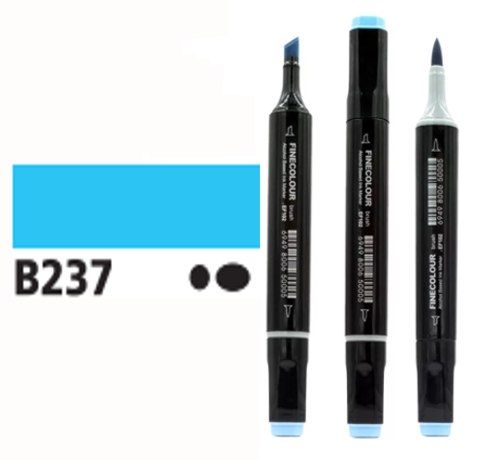 Маркер спиртовий Finecolour Brush 237 блакитний ціанін B237 