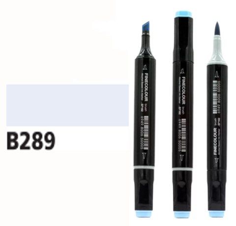 Маркер спиртовий Finecolour Brush 289 блідо-блакитний B289 