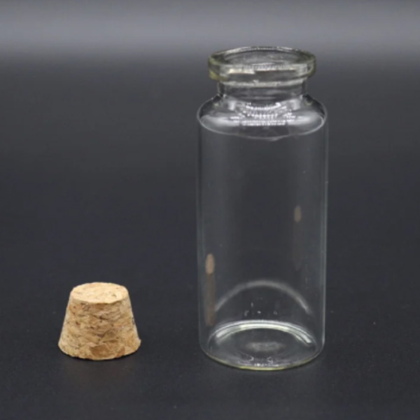 Миниатюрная стеклянная бутылочка, 30 ml, 30х70 мм