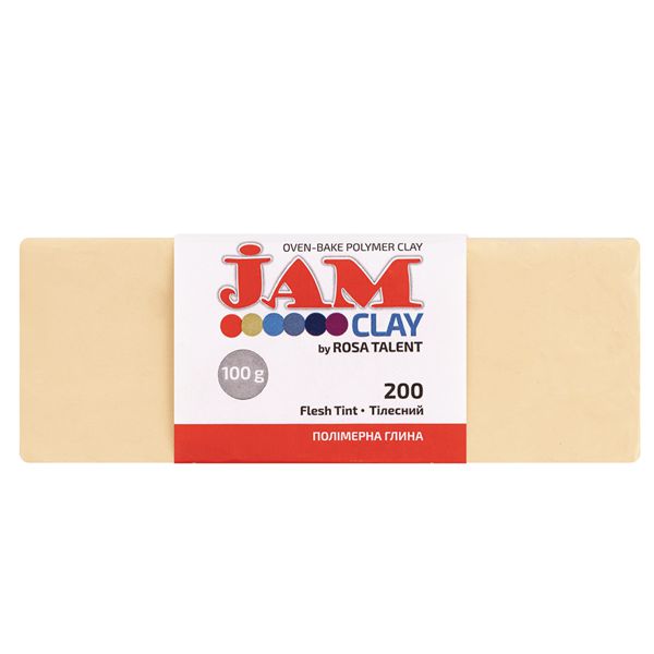 Полімерна глина "Jam Clay", колір: ТЕЛЕСНИЙ, 100 гр. ROSA TALENT