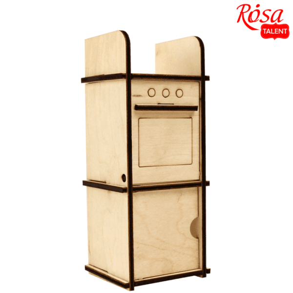 Кукольная мебель «Кухоный шкаф» 2, модерн, фанера, 5,8х5х14 см, ROSA TALENT